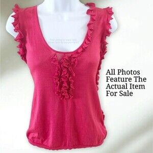 ETRO 100% Silk Pink Sleeveless Knit Top Italian 42 | US Womens 6